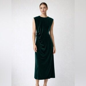 Zara Velvet Midi Dress